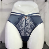 Low-Waisted T-Trousers Sexy Trousers Cotton Crotch Breathable Fine Strip Metal Hanging Water Drill Tong