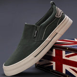 The Autumn Of 2025, The New Men's Shoes Casual Fashion Men's Canvas Shoes Daily Comfortable Flat Bottom Low-Top Shoes Men's Men's