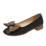 Single-Shoe Women's One-Legged Shallow Women's Shoes 2025 Autumn New Evening Wind French Bow Bean