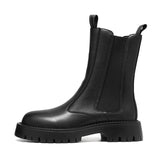 2025 New Trend Thick Bottom Male High Top High Top Big Head Round Chelsea Martens