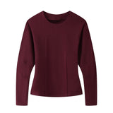2025 Women's New Fashion Casual Suit Long Sleeve Top Casual Trousers Two