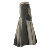 Autumn And Winter Positioning Printing Personality Hair, Body Fish Tail Shape Skirt Female