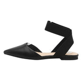 female flat bottom 2019 new toe cross strap Elastic band fairy wind wild point Summer women's