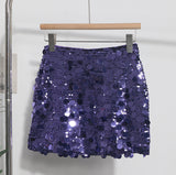 Shooting Heavy Industry Glitter Bling Bling Dress Babes Night Shop High-Waisted Ass A Short Skirt