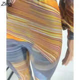 Women Tracksuit Two Piece Set Print Shirt + Long Pants Sportsuit Matching Set Streetwear Clothes For Women