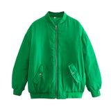 Women's Clothing 2025 Winter Baseball Suit Loose Jacket Cotton Coat