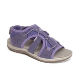 New Roman Slope Heel Sandals Round Head Magic Stick Retro Fashion Large-Size Beach Solid Sandals