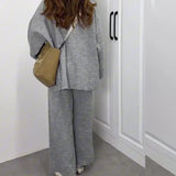 Women's Knit Dresses In Fall 2025 New Casual Fashion Pants Set For