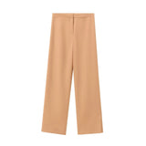 Women's 2025 Summer New Fashion Button Vest Straight Pants