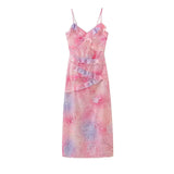 Sexy Women's New V-Necked Leaves With Long Slingless Sleeveless