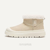 Shoes Winter Ugly Big Shoes Black Set Warm Cotton Shoes Short Snow Boots Men And Women's Same
