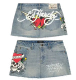 New Hot Girl Denim Skirt With Buttocks In E-Commerce In Spring And Summer Shows That Y2k Is Thin And