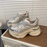 Old Thick Soles Raised Old Dad Shoes Children 2025 Burst Soft-Soled Dirty Shoes Do Not Tired Feet Casual