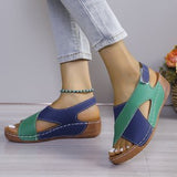 Sandals Women 2025 Summer New Pine Cake Thick Bottom With Skirt Casually Exposed Toe Beach