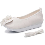 Zingj Shoes, Hanfu Shoes Lovely Girl Single Shoes Pearl Tassel Hanfu Shoes Female Ancient Style Round Head