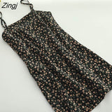 Dress Women Mini Summer Slim Sexy 3 Colors Floral Retrto Leisure Ladies Streetwear Hot Sale Soft Fashion Vestidos