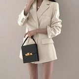 Zingj Small Suit Jacket 2024 Spring Plus Size Korean Version Slim Design British Wind Lady Small Suit Suit