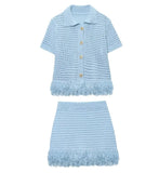For Women's INS Explosive Ousted Lattice Lattice Knitting