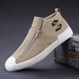 High Help Men's Shoes Canvas Shoes Men's Autumn Pedal Leisurely British High-Bong Shoes Men's