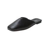 Red Cool Flat Bottom Slippers Lady Wears The Front 25 New Summer Half-Dragging Women's Shoes Fashion Muller Shoes Ins