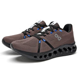 New Men's Ultra-Light Running Shoes Shock Absorbing Sneakers Men's Breathable Thick Bottom Flying Mesh Mesh Racing