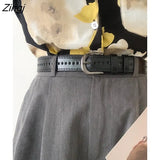 Sale Belts Women Chic Vintage All-match Basic Pu-Leather Fajas Korean Fashion Street Style Harajuku Teens Adjustable