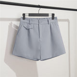 Zingj Shorts Female Summer Dress 2024 New Korean Version Of High Waist A-Word Wide Leg Pants Loose Show Thin Wear Casual