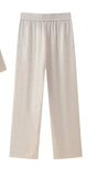 Women's INS Burst Wrinkles Blazer Blazer Casual Trousers