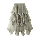 Net Yarn Cake Half-Dress In Long High-Waisted Thorny Fairy Dress Dress