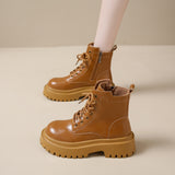 Super Fire Martin Boots 2025 New Fashion With Small Thick Background Retro Small British Style Short