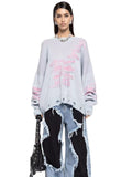 Tattered Sweater Women Lazy In The Long Loose Long-Sleeved Holiday Two Autumn And Winter