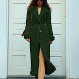 Autumn And Winter Thick Women's Coat Wish Lengths Warm Coat Large Anti-Freeze Cotton