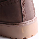 Men Boots PU Outdoor Snow Ankle Boots Male Lace Up Anti-slip Booties British Sneakers Plus Size 46 Zapatos De