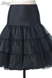 Vintage 50s 60s Women Ball Gown Tutu Skirt Swing Rockabilly Petticoat Underskirt Crinoline Fluffy Pettiskirt for
