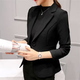 Spring And Autumn New Professional Suit Suit Dress Long-Sleeved Korean Temperament Slim Slimming Small Suit Jacket Female