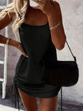 Summer New Women's Fashion Sleeveless Strap Loose Sling Sweater