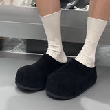Bao Head Half Slippers Women 2025 Autumn New Matte Comfortable Thick Sole Height Pedaled Hoeing