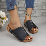 New Large-Size Women's Shoes Sandals Comfortable Slope And Slippers