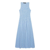 New Sleeveless-Less-Mocked Flute Dress