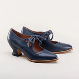 Hollow High Heel With Large-Size Single-Shoe Women's Sharp Leather Face Shallow Casual