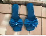 Cool Drag Women 2025 Summer New Bow Cool Drag Women Flat-Soled Popular