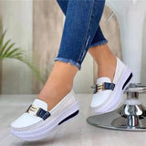 2025 New Pine Cream Bottom Round Head Solid Single Shoes Light Mouth Pedal Thick Sole Single Shoe