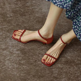 Simple Wind Side With Exposed Toe Sandals Women's Summer 2025 New Fine And Anti-Slip High Heels