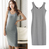 Zingj Bottom Dress Long Slip Dress Large Size Women's Fat Mm Dress 2024 Summer Student Bottom