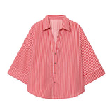 New Women's Fashion Set Simple Linen-Blend Long-Sleeved