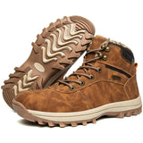 Winter High-Top Men's And Women's Shoes Warm Plus Velvet Shoes Men's Shoes Outdoor Snow Boots Anti-Slip Hiking