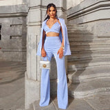 New Blingbling Highlights A Buckle Suit Corset Micro-Tlave Trousers