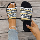 Pingdia Toe Cool Slippers Women's Summer New Fashion Wear Cool Slippers Large Women's