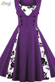 S-5XL Women Robe Pin Up Dress Retro 2023 Vintage 50s Rockabilly Dot Swing Summer female Dresses Elegant Tunic