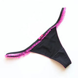 Top Quality Women G-String T-back Thong Bow Ruffle Panites kawaii Sexy Underwear Bikinis Tanga